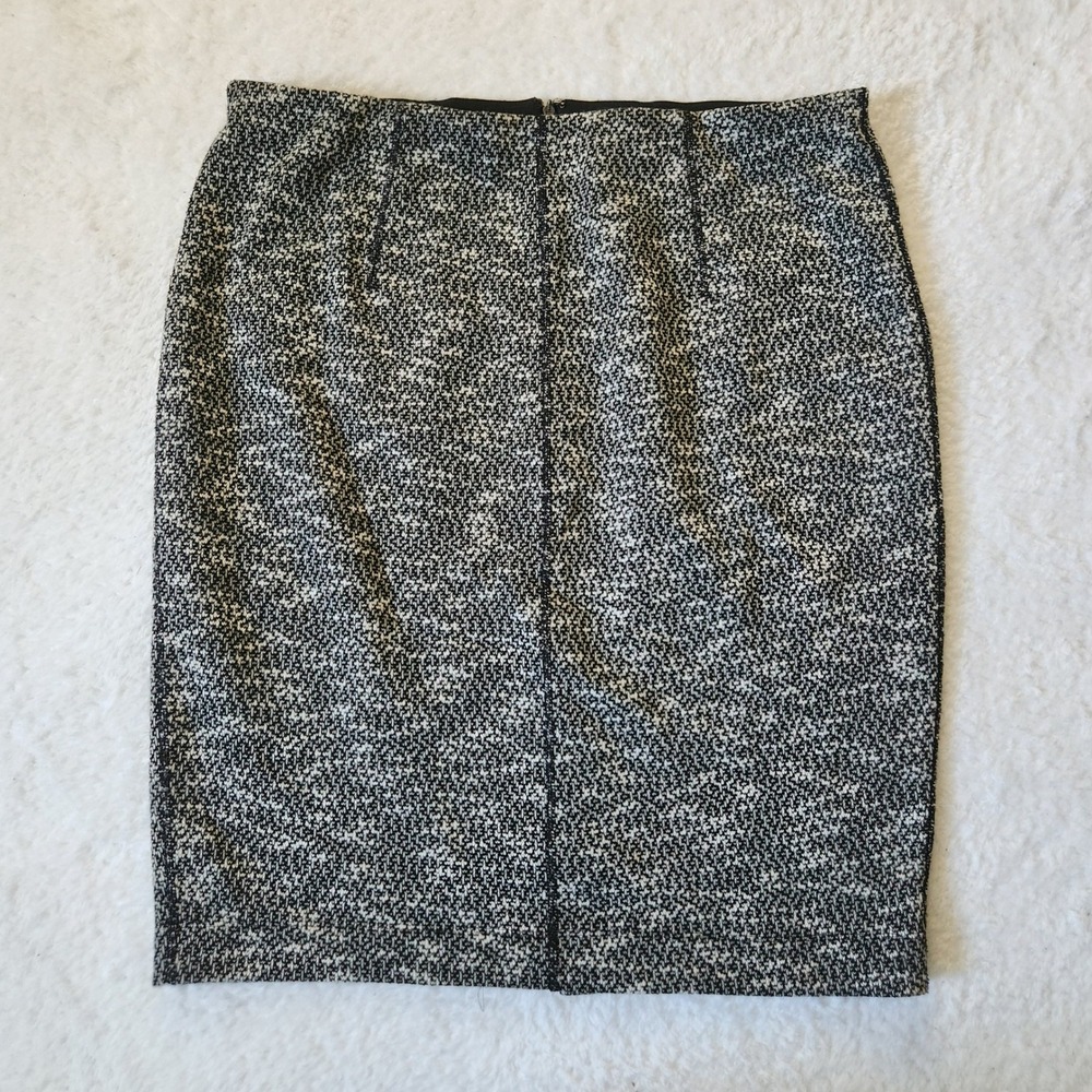 Ann Taylor Gray Knit Pencil Skirt‎ Women's Size 12
